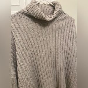 Purl Knit Turtleneck Sweater